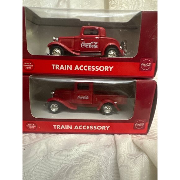Coca Cola 1930 Coca-Cola 1930s Nostalgia Auto Train Accessory Set Of 4‎